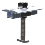 BASEL N00027 – Abrazadera Intermedia para Módulos Solares / Aluminio Serie 6000 / Módulos 30-40 mm / 47 g / Acero Inoxidable / 4 Sistemas de Montaje