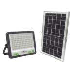 JWJ JLRE-SOL-01-100N – Reflector LED Solar / 100 W / 6 500 K / Panel Solar Integrado / IP66 / Ángulo 120° / Batería 3.2 V CD