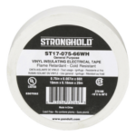 PANDUIT ST17-075-66WH – Cinta Aislante Eléctrica / PVC 0.18 mm / 19 mm x 20.12 m (66 ft) / 600V / UL 510 / -10°C a 80°C / Interior-Exterior