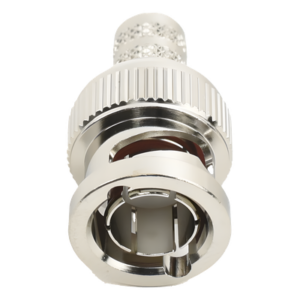 RF INDUSTRIES,LTD RFB-1707-Q – Conector Coaxial BNC Macho / Impedancia 75 Ohm / Anillo Plegable / RG-6 / 25 mm / Níquel-Oro-Teflón