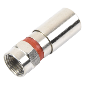 EPCOM TITANIUM TT-CON-510-RG59 – Conector F Macho / Compresión en Línea / Cable RG-59 / Cuerpo Bronce Niquelado / Contacto Oro 24k / Aislante Teflón