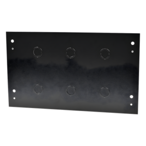LINKEDPRO BY EPCOM SR-1906-GFP-TT – Tapa Trasera para Gabinete de Pared / 6U / Acero Calibre 18/22 / 600 mm Ancho / Compatible SR1906GFP / Negro Semi Mate