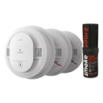 SDI 210314661KSABRE – Kit de Detectores de Humo Autónomos / 20 Piezas / Fotoeléctrico / Batería 10 Años / 85 dB / Probador Incluido