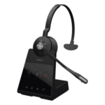 JABRA ENGAGE-65-SE-MONO – Auricular Inalámbrico Profesional / DECT / Alcance 150 m (492.1 ft) / Doble Conectividad Teléfono y Softphone / Audio Banda Ancha / Cancelación de Ruido / Autonomía 13 h