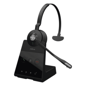 JABRA ENGAGE-65-SE-MONO – Auricular Inalámbrico Profesional / DECT / Alcance 150 m (492.1 ft) / Doble Conectividad Teléfono y Softphone / Audio Banda Ancha / Cancelación de Ruido / Autonomía 13 h
