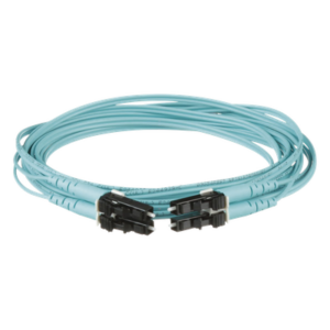 PANDUIT FZ2ERLNLNSNM001 – Jumper de Fibra Óptica / OM4 50/125 / LC-LC Duplex / OFNR Riser / Aqua / 1 Metro (3.28 Pies)