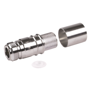 Times Microwave EZ-600-NF-X – Conector Coaxial N Hembra / Plegable / Pin Cautivo Sin Soldadura / 50 Ohm / Para Cable LMR600-LP600