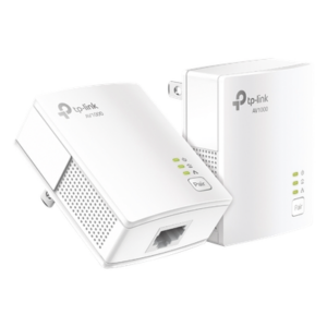 TP-LINK TLPA7017KIT – Kit Adaptador Powerline / Gigabit Ethernet 1000 Mbps / HomePlug AV2 / Alcance 300 m (984.2 ft) / Plug and Play / 1 Puerto RJ45 / Ultra Compacto