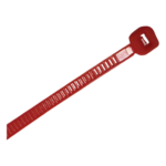 THORSMAN TH-300-R – Cincho de Nylon / 4.8 x 300mm / 22 kg Tensión / Rojo / 100 pzs / -40°C a +80°C / 1.02 x 0.19 pies