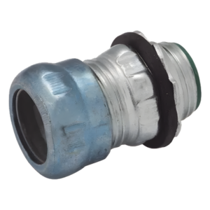 HUBBELL HUB-2913RT – Conector de Compresión / Pared Delgada 3/4 in / Acero Galvanizado / Aislado / 1.35 in (34.29 mm) x 1.255 in (31.88 mm)