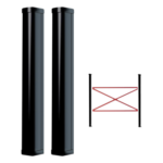 Politec SMA810 – Detector Fotoeléctrico Cortina / Doble Haz / 100 m (328 ft) Exterior / 100 cm (3.28 ft) Altura / Alimentación Universal 110/220 VAC / Alineación SMA
