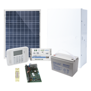 HONEYWELL HOME RESIDEO VISTA48SOLAR – Kit de alarma / Panel VISTA-48LA / Alimentación solar / Teclado con receptor inalámbrico / 3 particiones