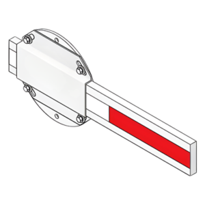 DKS DOORKING 1601-348 – Mástil de Barrera Vehicular / Madera Resistente / 14 ft (4.26 m) / Compatibilidad Dual / Montaje Izquierdo o Derecho