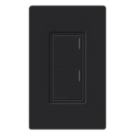 LUTRON RADIORA 3 RRSTW2BMN – Teclado de Pared para Escenas / 2 Botones / Barra Luminosa Ajustable / Control de Luces, Persianas y Ventiladores / Acabado Satinado Color Medianoche / RadioRA 3
