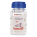 HIKVISION DS-1M5EUA-15U – Conector Modular RJ45 / Cat 5e / Chapado en Oro / Sin Blindaje / 24 AWG / UTP Interior / 100 Piezas