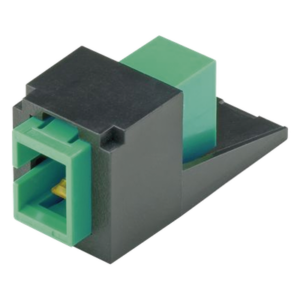 PANDUIT CMSAGSCZBL – Módulo Acoplador / SC/APC Simplex / Fibra Monomodo OS1/OS2 / Mini-Com / Cerámica Zirconia / 0.15 dB
