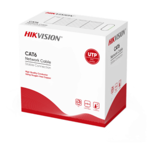 HIKVISION DS-1LN6UZC0B – Bobina de Cable Cat 6 / 305 m (1000 pies) / 100% Cobre / 24 AWG / 250 MHz / PVC / Interior