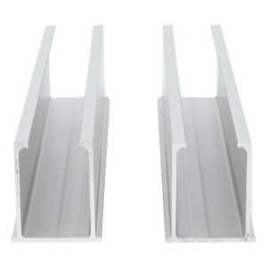 EPCOM POWERLINE VEKTORMINI – Mini Riel de Aluminio para Módulos Solares / Techo Inclinado 0° / Anodizado / 35 mm / 2 Rieles + 4 Tornillos Autoperforantes