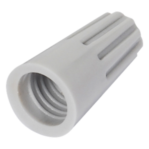 EPCOM POWERLINE AE00010 – Capuchón de Cable Roscable / 18 AWG / Inserto Metálico / Paquete 25 piezas / Gris