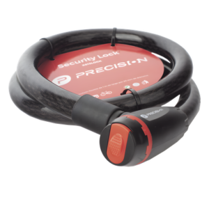 PRECISION X-613-LOCK – Candado de Cable / 20 mm Diámetro / 1000 mm (3.28 ft) Largo / Cierre por Llave / PVC Recubierto
