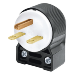HUBBELL HUB-HBL5666CA – Clavija Angular Industrial / 15A 250V / 2 Polos 3 Hilos / NEMA 6-15P / 0.64m x 0.47m