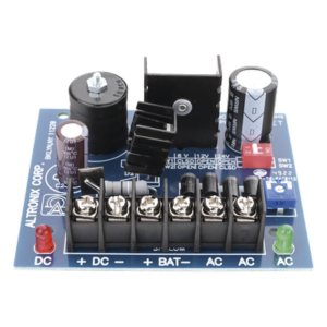 ALTRONIX SMP-3 – 6 o 12 o 24 Vcc @ 2.5 A / fuente tipo tarjeta / 1 salida / requiere transformador de entrada / capacidad de baterías / baterías no incluidas.
