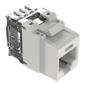 PANDUIT NK6X88MWH – Jack Keystone / Cat 6A / Impacto 110 / UTP / 8P8C / Blanco