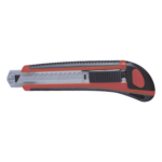 PRECISION PST-H050-02 – Navaja de Hojas Desprendibles / Hoja 18 mm / Bloqueo Automático / Guía Metálica / Mango Ergonómico ABS+TPR / 17 x 5 x 2.5 cm