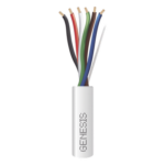 GENESIS 3116-1012 – Cable para Alarma / 6 Conductores / Calibre 18 AWG / Plenum / 305 m (1000 ft) / Blanco