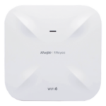 RUIJIE RG-RAP6260(G) – Punto de Acceso Mesh Wi-Fi 6 / 2.4 GHz 574 Mbps / 5 GHz 1200 Mbps / PoE Gigabit / SFP Óptico / 4 dBi y 6 dBi / Exterior 360°