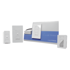 LUTRON ELECTRONICS CASETADEMO – Kit de demostración Caseta Wireless / atenuador de pared y enchufable / Smart Bridge Pro / 2 controles Pico / ruteador Wi-Fi / estuche de transporte