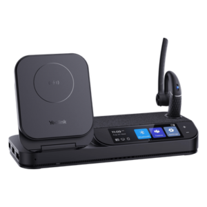 YEALINK BH71-WORKSTATION – Auricular Bluetooth Mono / Cancelación de Ruido 4-Mic Beamforming / Estación Táctil 3" / Carga Inalámbrica Qi / 10h Autonomía + 20h Extra / 18g Ultra Ligero / Conexión Simultánea PC-Teléfono-Smartphone