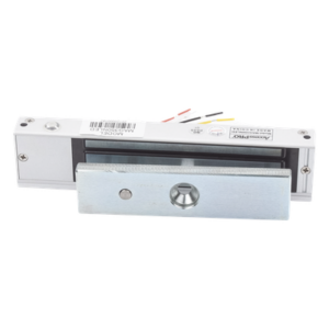 ACCESSPRO MAG350NLED – Chapa Magnética Electromagnética / 350 lbs (158.8 kg) / LED Estado / 12/24 VCC / Sensor NO/COM / Interior