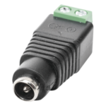 EPCOM POWERLINE JR-53 – Adaptador de Alimentación DC / Jack Hembra 3.5 mm / Terminales Tornillo / Polarizado 12 Vcc / Pin Cobre 2.1 mm / Calibre 18 AWG