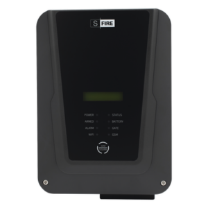 SFIRE SF-SMART-FENCE – Energizador para Cerca Eléctrica / 2 Joules / 6000 m (19685 ft) Lineales / WiFi + App / Control Remoto 433MHz / LCD / IPx4