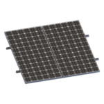 EPCOM POWERLINE VEKTORMINIKIT1X2 – Kit de Minirieles para Panel Solar / Arreglo 1x2 / Aluminio Anodizado / Módulos 35 mm / Instalación en Lámina