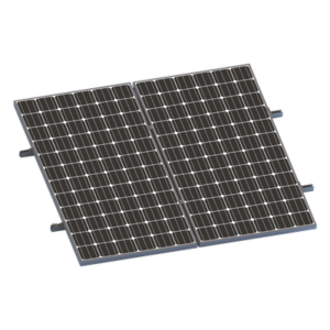 EPCOM POWERLINE VEKTORMINIKIT1X2 – Kit de Minirieles para Panel Solar / Arreglo 1x2 / Aluminio Anodizado / Módulos 35 mm / Instalación en Lámina