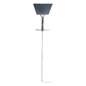 SYSCOM TOWERS SAZ-60G – Ancla de Piso Tipo Paleta / Varilla 3/4" / Placa 1/2" (13 mm) / Longitud 195 cm (6.4 ft) / Galvanizado por Inmersión en Caliente / 22.5 kg