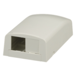 PANDUIT CBX2IW-AY – Caja de Montaje en Superficie / 2 Módulos Mini-Com / ABS / 49.5 x 27 x 92.7 mm / Blanco Mate