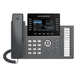 GRANDSTREAM GRP2636 – Teléfono IP / 12 Líneas / 24 Teclas Programables / Wi-Fi 6 / PoE / Pantalla LCD 4.3 Pulgadas / Bluetooth / Audio HD