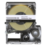 PANDUIT T038X000VXM-BK – Casete de Etiquetas de Vinilo / 9 mm Ancho / 7 m (22.97 pies) Largo / Negro Sobre Amarillo / Interior-Exterior