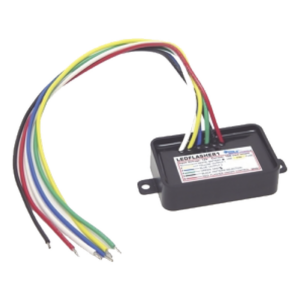 ECCO LEDFLASHER1W – Flasheador LED / Control de 20 Cabezales / 12 Patrones Programables / IP67 / 12V DC / 3 x 2 x 1 pulgadas