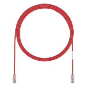PANDUIT UTP28SP7RD – Cable de Parcheo Cat6 UTP / 28AWG Diámetro Reducido / 2.13 m (7 Pies) / LSZH-CM Doble Clasificación / PoE++ / Rojo