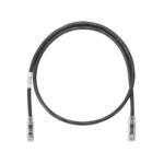 PANDUIT NK6PC1BLY – Cable de Parcheo UTP / Cat 6 / 0.3 m (1 ft) / 24 AWG / CM / PoE / Negro