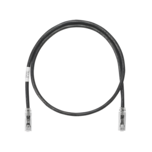 PANDUIT NK6PC1BLY – Cable de Parcheo UTP / Cat 6 / 0.3 m (1 ft) / 24 AWG / CM / PoE / Negro