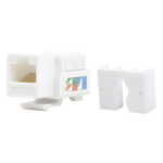 LINKEDPRO BY EPCOM LP-KJ-505-WH – Módulo Jack Keystone / Cat5e / Terminación 110 / RJ45 / 1 Puerto / 90° / T568A-B / Blanco