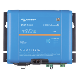 VICTRON ENERGY PSIP4312/30 – Cargador de Baterías / 12V 30A / IP43/IP22 / Bluetooth / 6 Etapas / 2 Salidas 1+1 / Plomo y Litio / 98.4 ft Uso Marino y Terrestre