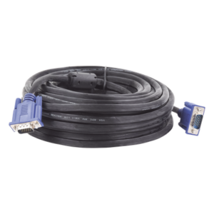 EPCOM POWERLINE VGA-15M – Cable Extensor VGA / 15 m (49.2 ft) / Full HD 1920x1080p / Conector HD15 Macho a Macho / Blindaje Aluminio y Malla Trenzada / CCTV y Videovigilancia