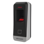 HIKVISION DS-K1201A-MF – Lector de Control de Acceso / Huella Digital Óptica / MIFARE 13.56 MHz / RS-485 / IP65 / -40°C a +70°C / 2.44' × 5.20' × 1.73'