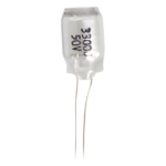 SYSCOM 23PW233 – Capacitor Radial / 300 pF / 50 VDC / Tolerancia ±5% / Poliestireno / 7/8" Largo